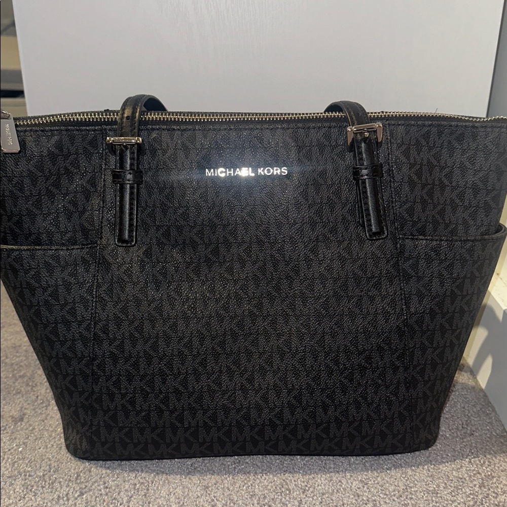 Michael Kors Black Logo Tote